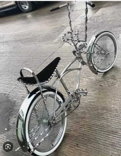 Bicicletta cromata lowrider - bicicletta,