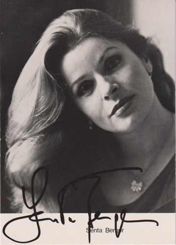 Senta berger autografo - senta,