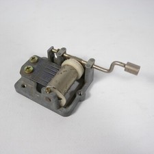 CARILLON MUSICALE A MANOVELLA IN METALLO SANKYO JAPAN VINTAGE MUSICA NATALE V605