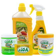 Box Alga bio sapone gel sgrassatore acido citrico percarbonato naturale per casa