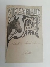 Cartolina Fiera San Giorgio Alessandria Cavalli Palio Aprile Tiro al volo