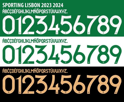 Set nome numero - numero, sporting