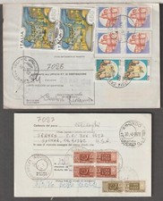 7026/7027 - NR. 2 BOLLETTINI PACCHI - STORIA POSTALE