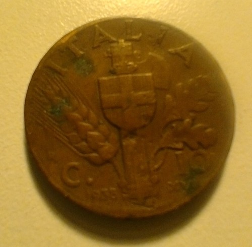 Moneta centesimi 1938 - moneta,