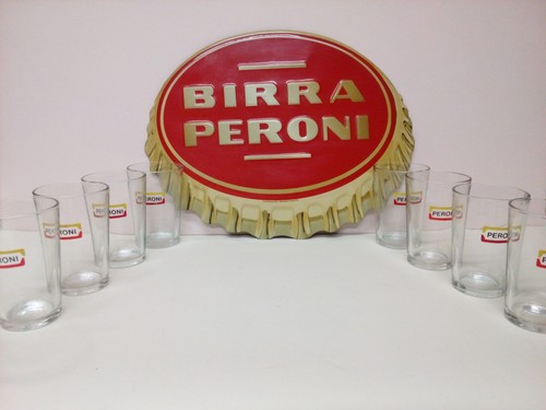 Bicchieri birra peroni - bicchieri,