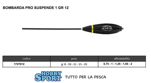 Bombarda serie pro - pro, suspende