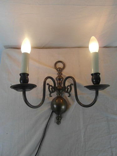 Applique doppio ottone braccio