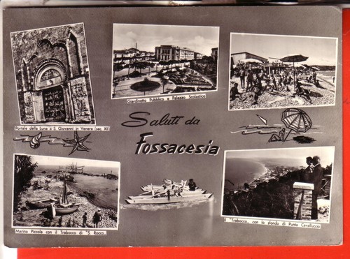 Cartolina fossacesia n - fossacesia, b/n