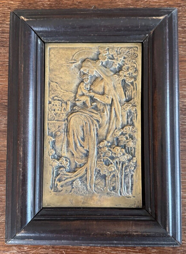 Bassorilievo bronzo con - in,