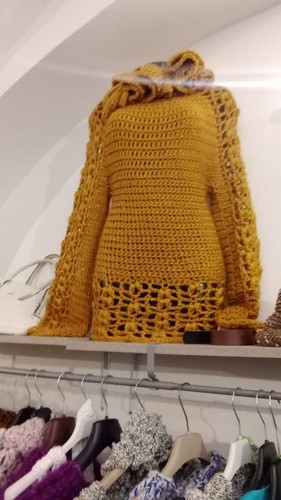 Maglia abito uncinetto fatto - fatto, a