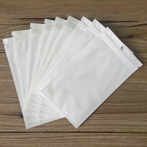 Seal white clear plastic bags - clear,