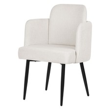Poltrona da pranzo beige con