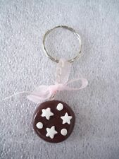 PORTACHIAVI IN FIMO FATTO A MANO PAN DI STELLE