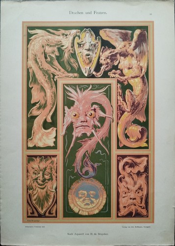 Antica stampa colori - antica, 1900
