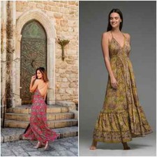 Maxi abito indiano vintage in