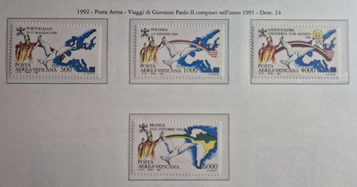 1992 vaticano posta aerea - -,