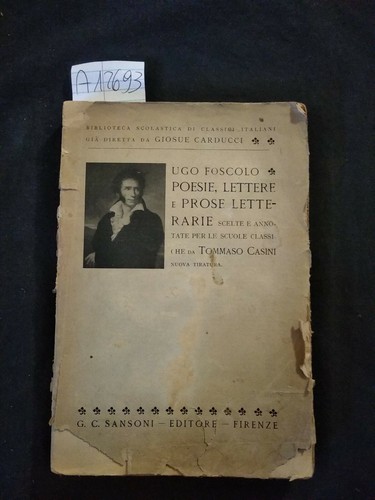 Ugo foscolo poesie lettere - ugo, e