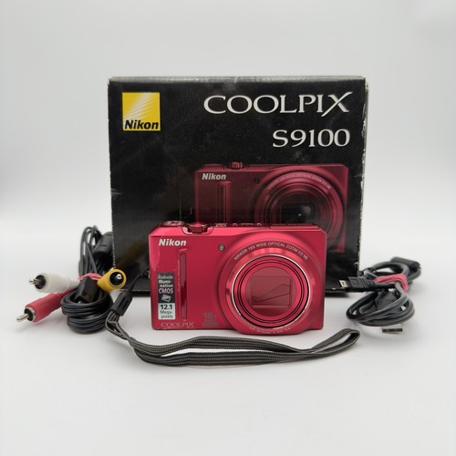 Nikon coolpix s9100 - nikon, rosso