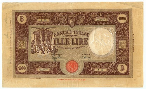 1000 lire falso - lire,