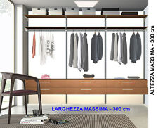 Cabina armadio larghezza fino