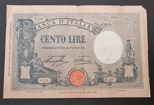 Cento 100 lire barbetti grande - 100,
