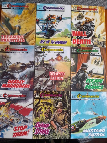 Nine commando comics bundle - nine,