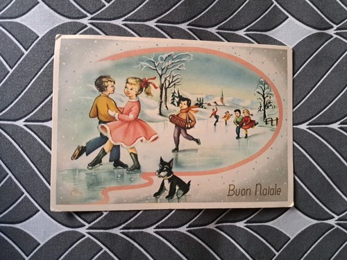 Cartolina buon natale - buon,