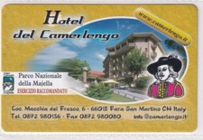 Calendarietto - hotel del camerlengo - fara san martino - anno 2004