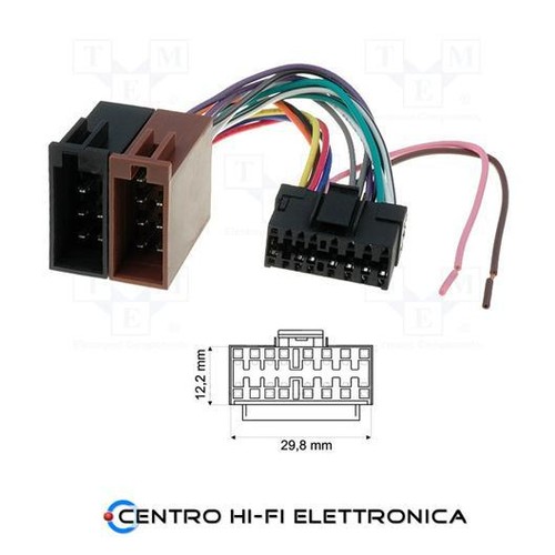 Connettore iso autoradio sony - iso,