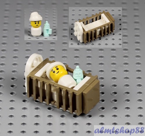 Lego culla marrone scuro con - -,