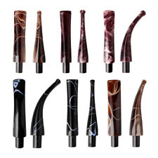 Bocchini In Acrilico Stelo 9mm Filtro Per Pipa Per Tabacco Bent Blue Black