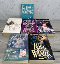 Lot Of 6 Kathleen Woodiwiss Novels, Ashes In The Wind, The Elusive Flame, PB