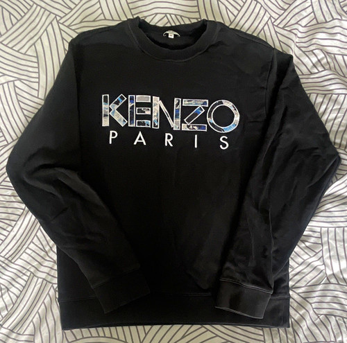 Kenzo felpa uomo nera - nera, parigi
