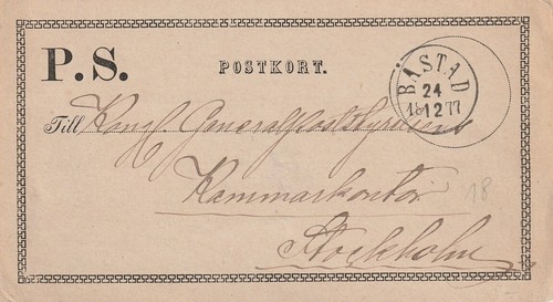 Svezia modulo postale - modulo,