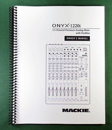 Manuale istruzioni mackie - istruzioni,