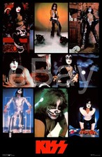 KISS Band 23 x 36 1978 Love Gun Tour Campus Artigianato Poster Personalizzato Immagini Pulite