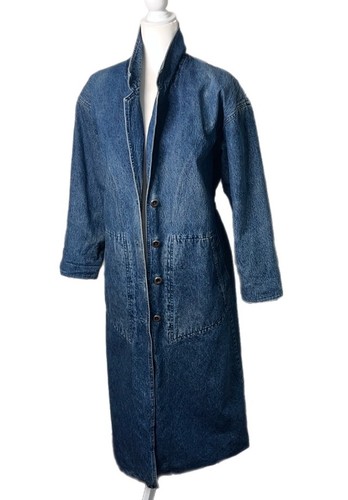 Giacca jeans lunga spolverino