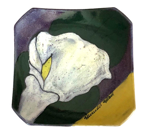 Piatto ceramica calla giglio - piatto,