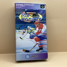 Usa Ice Hockey Super Famicom Nintendo Snes JAP Gioco Completo Con Scatola