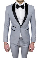 ELEGANTE ABITO UOMO GRIGIO