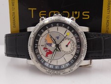 CORUM CLASSICAL GMT WORLDTIMER 983.201.20 BOX&PAPERS ACCIAIO ANNO 2006 OROLOGIO