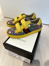 Gucci Girls Ace Supreme Hearts