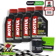 KIT TAGLIANDO MOTUL 5000 10W40 + FILTRO OLIO KAWASAKI Z 750 R Black Edition 2012