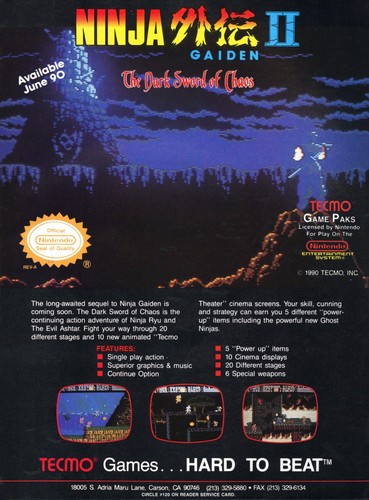 Ninja gaiden lato oscuro - gaiden,