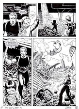 GIGI SIMEONI Tavola originale Nathan Never n. 217 "La fabbrica dei sogni"  p.51