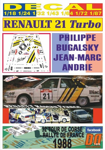 Decal renault turbo mans - decal, 21