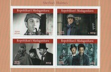 SHERLOCK HOLMES CRIME DETECTIVE 2019 MNH FOGLIO DI FRANCOBOLLI (NL272)