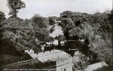 Warwick Castle River Avon Great Hall 'Sepio Series' old postcard