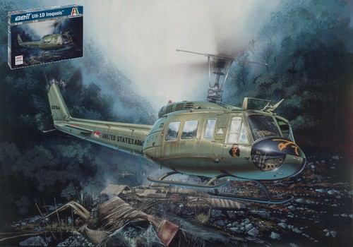Italeri elicottero uh - 1/48,