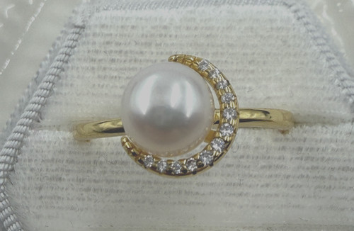 Anello regolabile perla